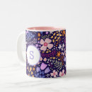 Search for watercolor flowers mugs Girly