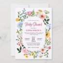 Search for flower borders baby shower invitations Green
