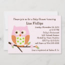 Search for owl baby girl shower invitations Adorable