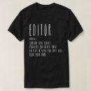 Search for editor tshirts Journalist