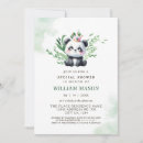 Search for panda baby boy shower invitations Cute