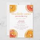 Search for twin shower invitations Two little cuties