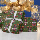 Search for creepy christmas wrapping paper Red