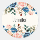 Search for blue border stickers Watercolor