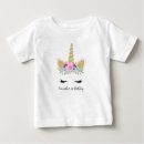 Search for unicorn first birthday tshirts Baby girl