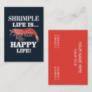 Search for shrimp business cards Cute
