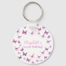 Search for butterfly birthday key rings Colourful