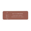 Search for modern floral return address labels Simple