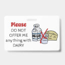 Search for food allergy id badges Warning