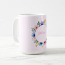 Search for floral wreath mugs Feminine