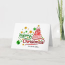 Search for red ribbon christmas cards Hand drawn