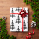 Search for black and white christmas tree wrapping paper Plaid