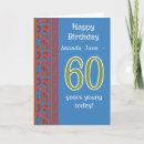 Search for 60th 60 years old sixty cards Green