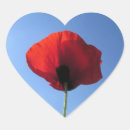Search for memorial day poppy stickers Red