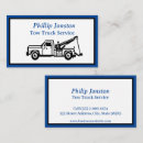 Search for tow truck business cards Trucker