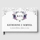 Search for halloween wedding guest books Black and white