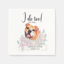 Search for english bulldog napkins Watercolor