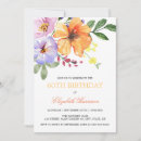 Search for poppies birthday invitations Botanical