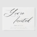 Search for elegant birthday invitations Black and white