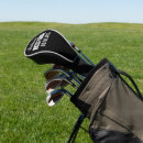 Search for groomsmen golf head covers Black and white