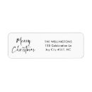 Search for envelope wrap return address labels Merry christmas