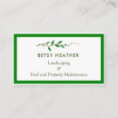 Search for property maintenance business cards Landscaping