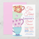 Search for stacked tea cups invitations Bride