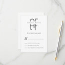 Search for monogrammed rsvp cards Chic