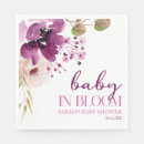 Search for purple floral napkins Baby shower