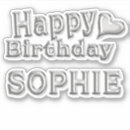 Search for sophie stickers Birthday