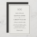Search for black and cream wedding invitations Calligraphy script