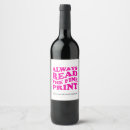 Search for reading labels Typography