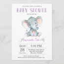 Search for purple elephant baby shower invitations Hearts