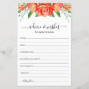 Search for floral wedding advice cards Script