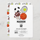 Search for sporty baseball party invitations Athletic