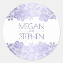 Search for lavender lace wedding stickers Elegant