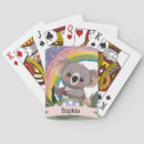 Search for cute koalas playing cards Watercolor