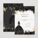 Search for quinceanera rsvp cards Black