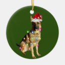 Search for german shepherd christmas tree decorations Efl