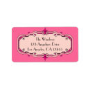 Search for fancy initial return address labels Pink