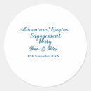 Search for engagment stickers Engagement party name date