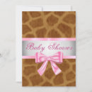 Search for giraffe print invitations Pink