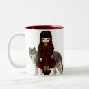 Search for wolf dog mugs Red