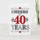 Search for black white 40th birthday cards Turning 40