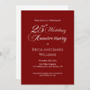 Search for silver wedding anniversary invitations Simple