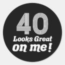 Search for funny 40th birthday stickers 40 years old