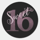 Search for silver rose stickers Sweet 16