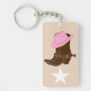 Search for cowgirl boot key rings Country