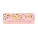 Search for faux gold foil confetti return address labels Modern