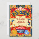 Search for vintage carnival invitations Modern